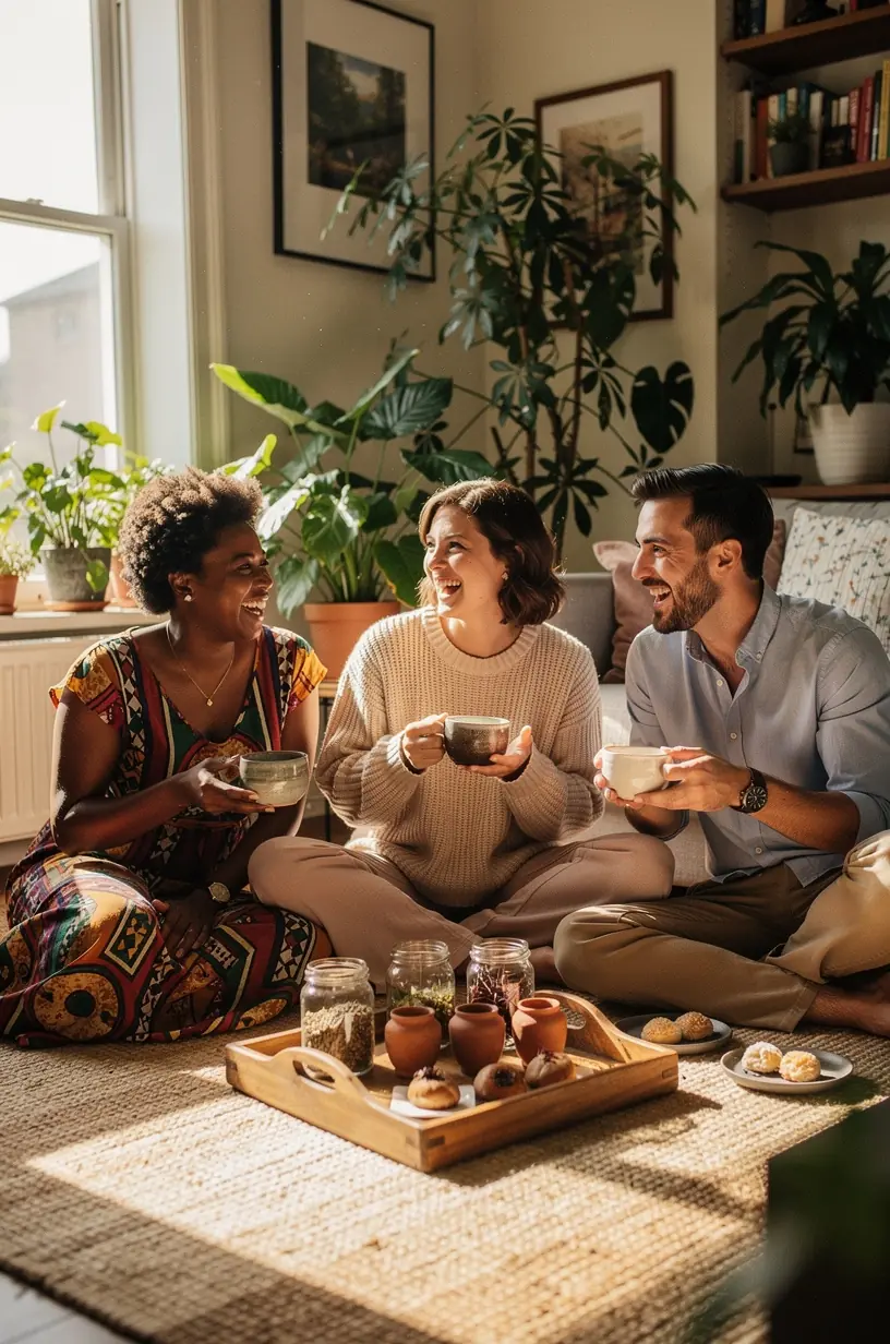 Natūralios arbatos ritualas ryte, skirtas gerai savijautai ir švelniam kūno tonizavimui visą dieną.